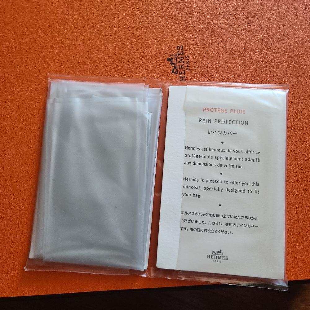 Authentic Hermes Handbag Raincoat #5